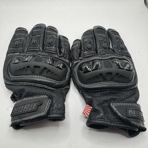 Noru Furo Mens M Medium Vented Motorcycle Gloves Black